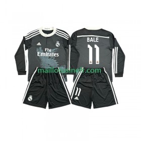 Maillot de Foot Real Madrid Bale 11 2014 2015 Troisième Retro Manches Longues - Enfant